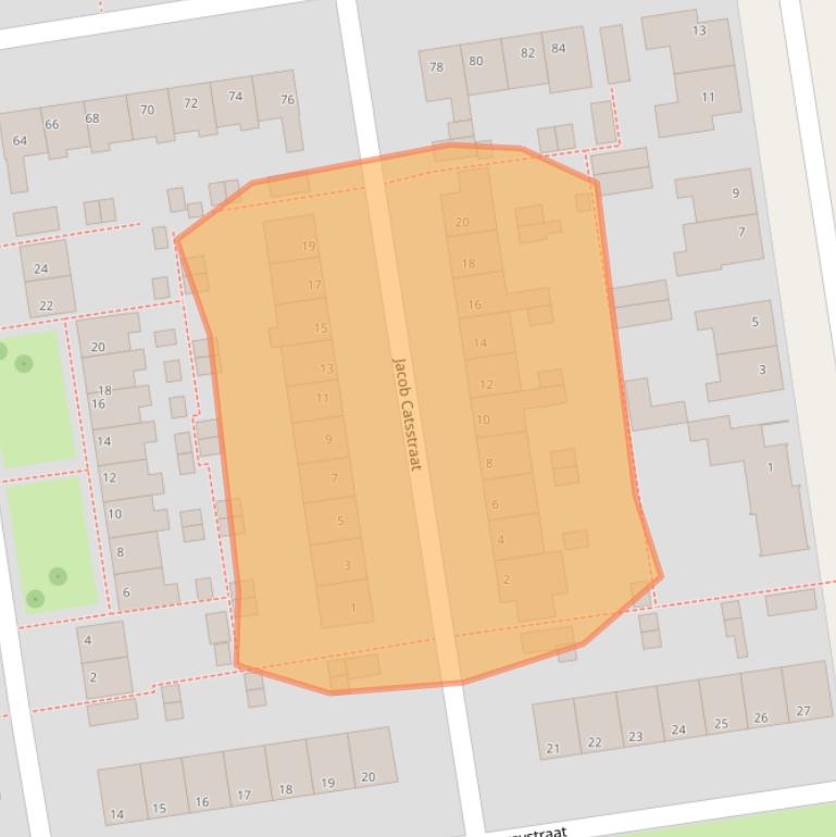 Kaart van postcodegebied 2406VZ.