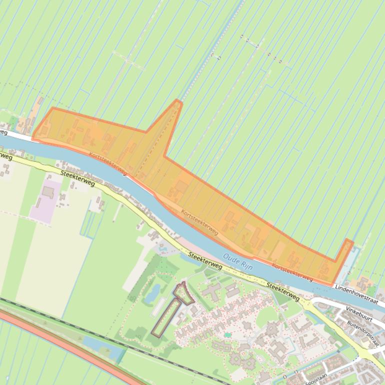 Kaart van postcodegebied 2407AG.