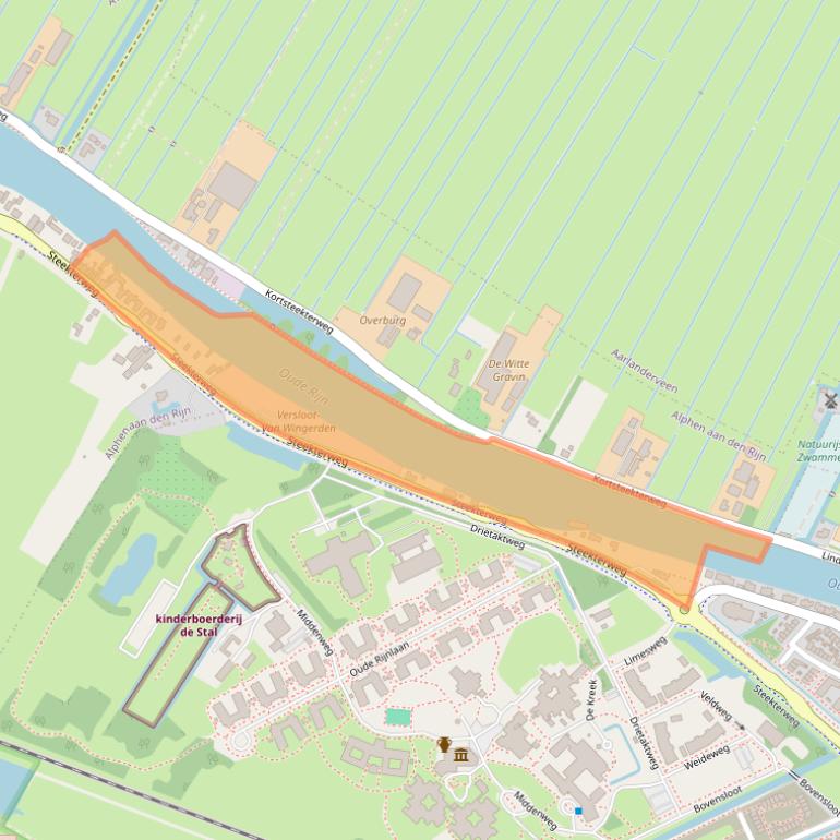 Kaart van postcodegebied 2407BG.