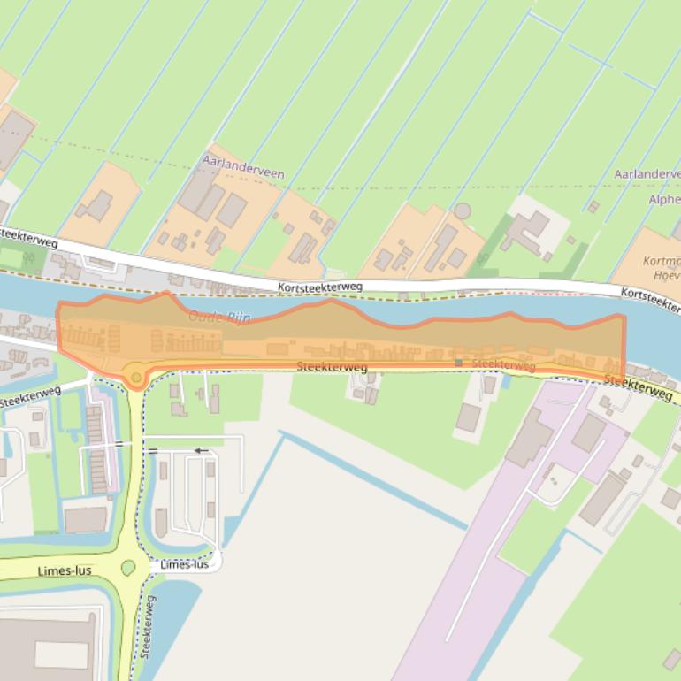 Kaart van postcodegebied 2407BK.