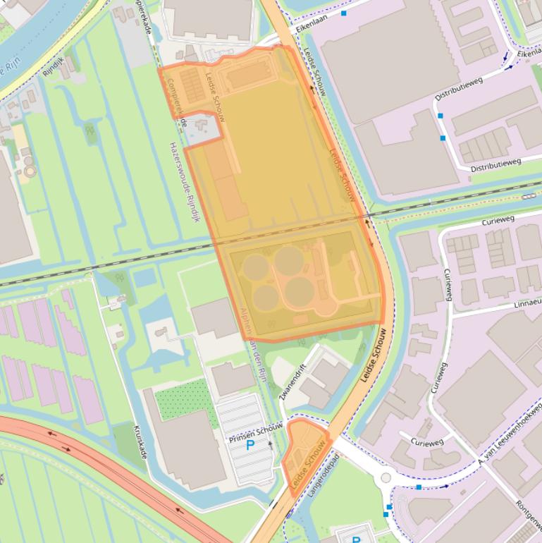 Kaart van postcodegebied 2408AE.