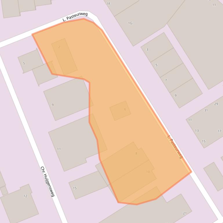 Kaart van postcodegebied 2408AG.