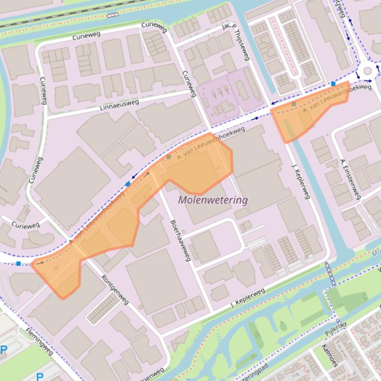 Kaart van postcodegebied 2408AK.