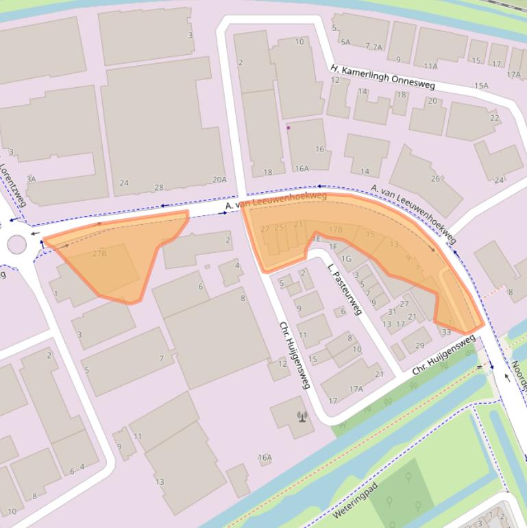 Kaart van postcodegebied 2408AL.