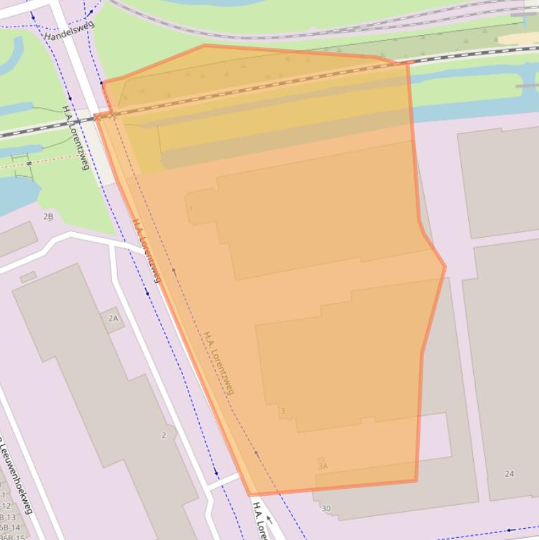 Kaart van postcodegebied 2408AS.