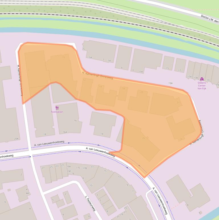 Kaart van postcodegebied 2408AW.