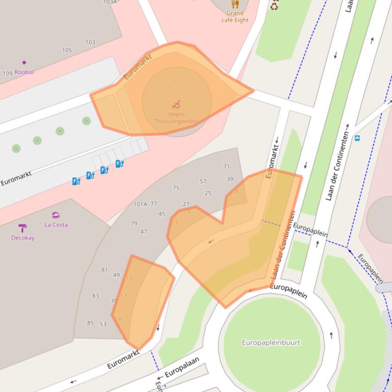 Kaart van postcodegebied 2408BA.