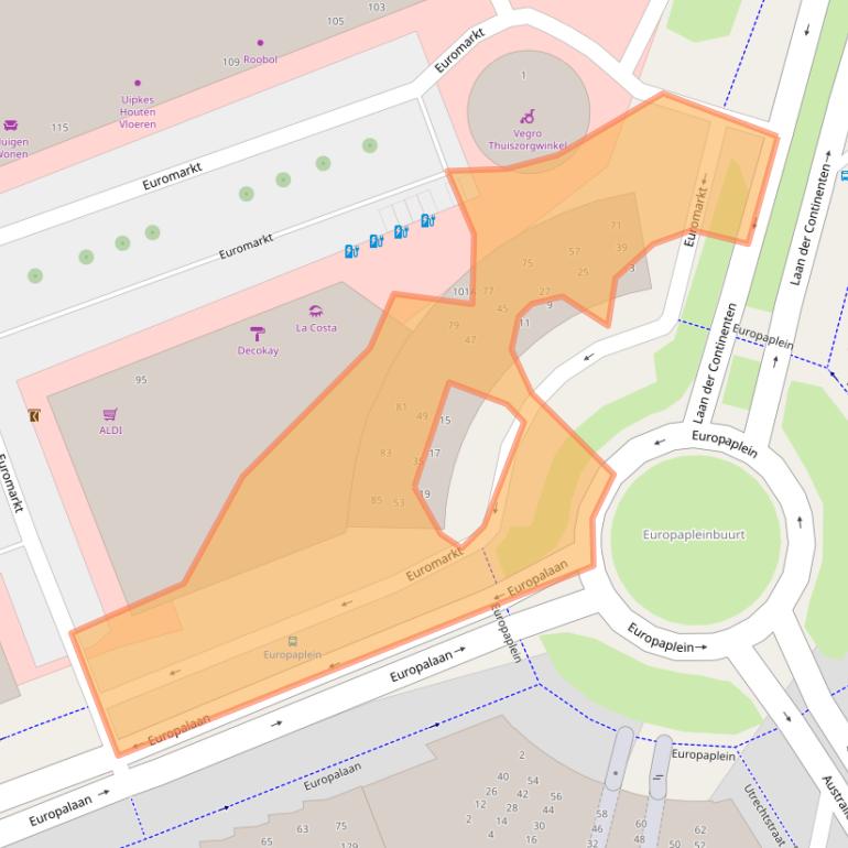 Kaart van postcodegebied 2408BB.