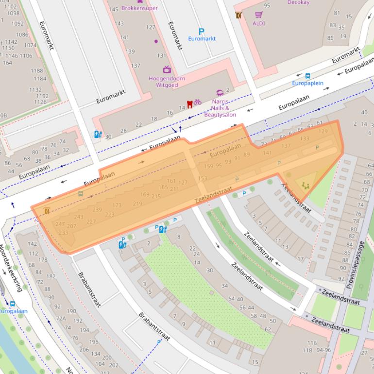 Kaart van postcodegebied 2408BK.