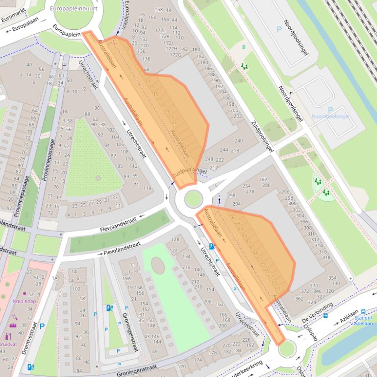 Kaart van postcodegebied 2408BN.