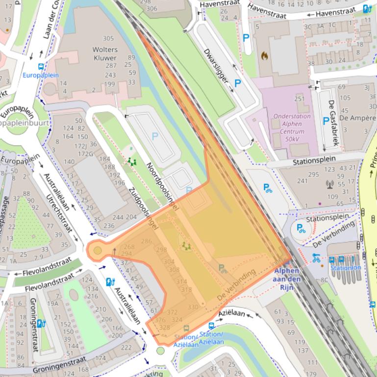 Kaart van postcodegebied 2408BS.