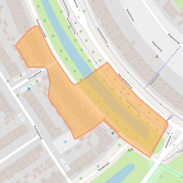 Kaart van postcodegebied 2408CB.