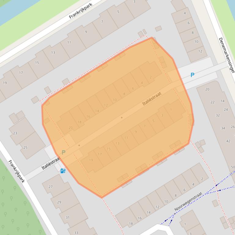 Kaart van postcodegebied 2408CD.