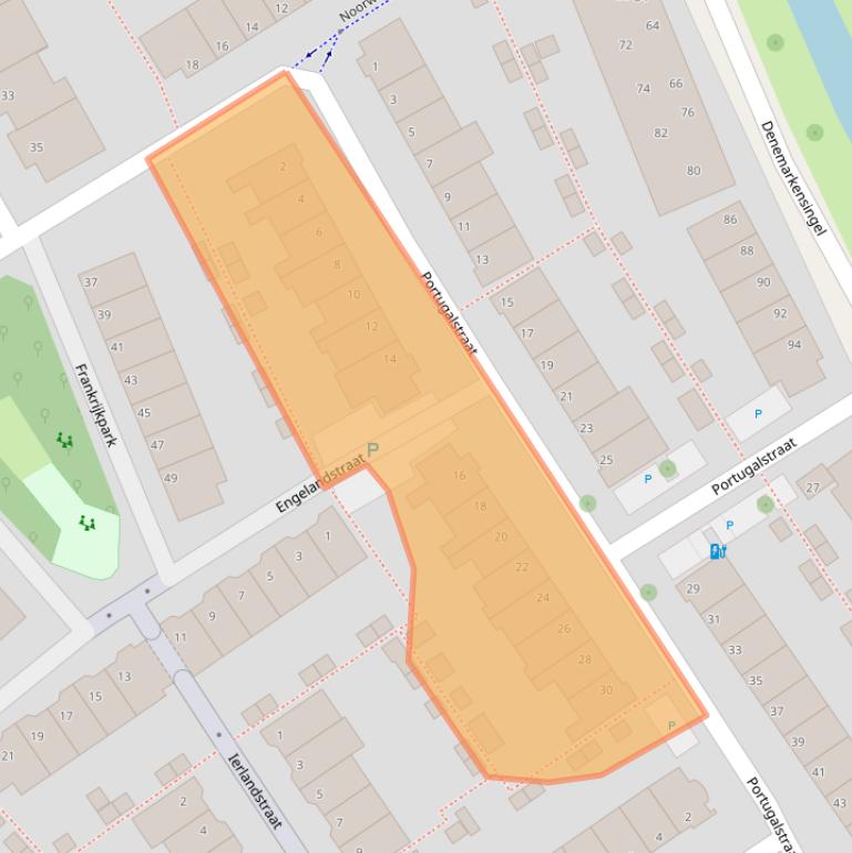 Kaart van postcodegebied 2408CG.