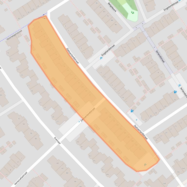 Kaart van postcodegebied 2408CP.