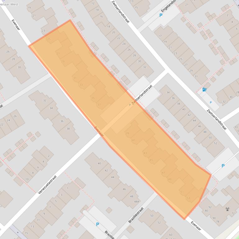 Kaart van postcodegebied 2408CX.