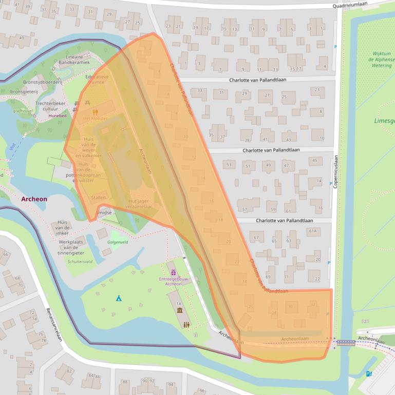 Kaart van postcodegebied 2408DC.