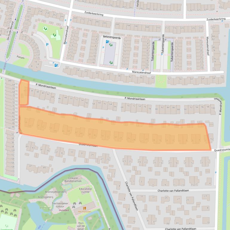 Kaart van postcodegebied 2408DE.
