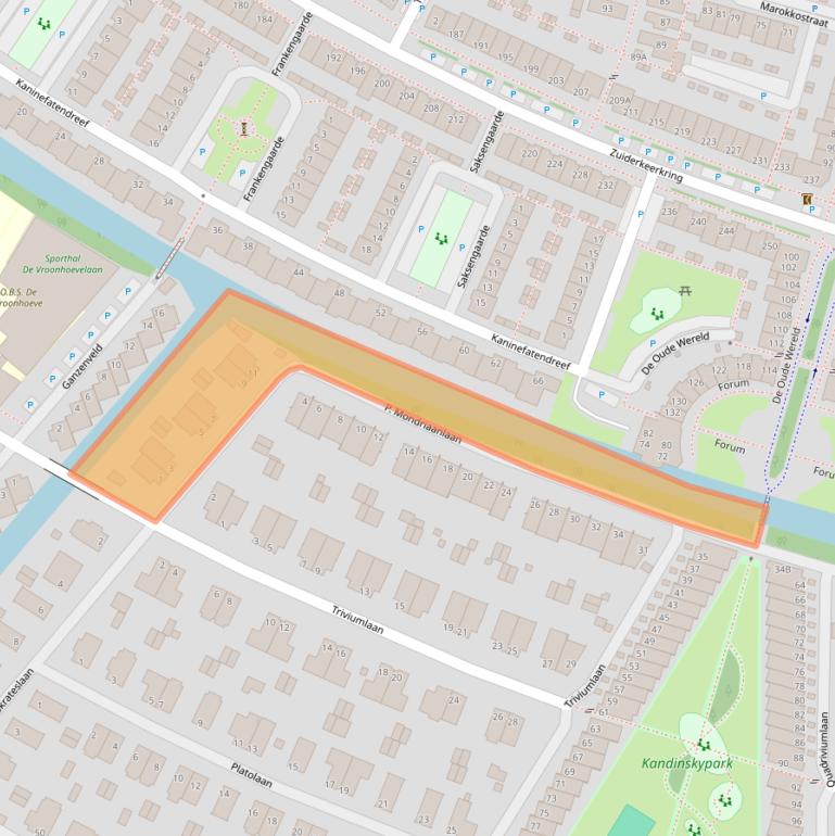 Kaart van postcodegebied 2408DG.