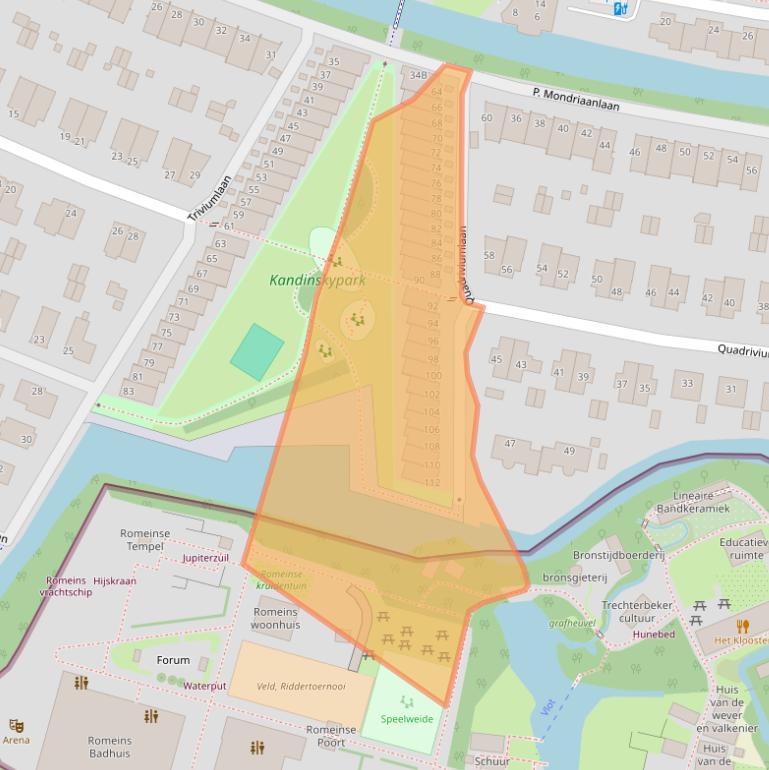 Kaart van postcodegebied 2408DP.