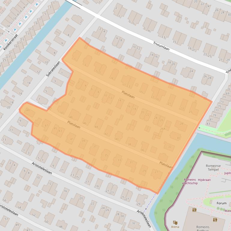 Kaart van postcodegebied 2408DR.