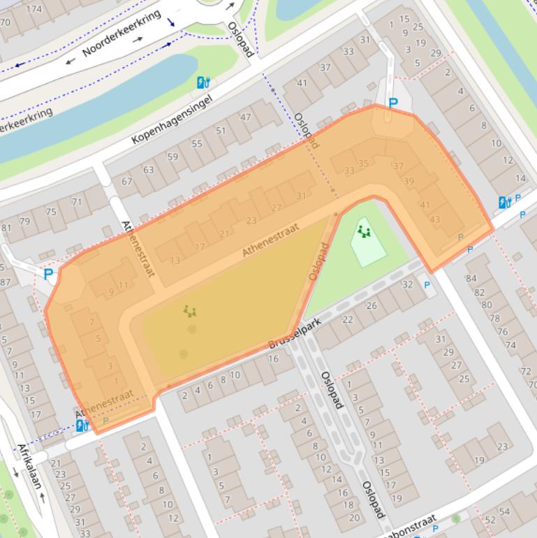 Kaart van postcodegebied 2408EA.