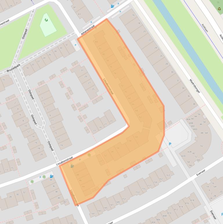 Kaart van postcodegebied 2408ED.