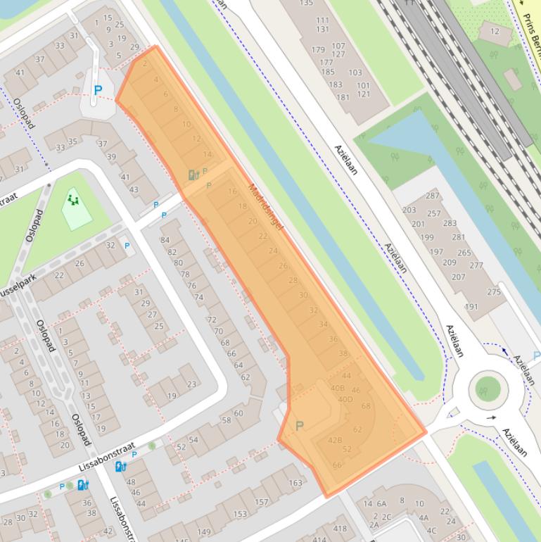 Kaart van postcodegebied 2408EM.