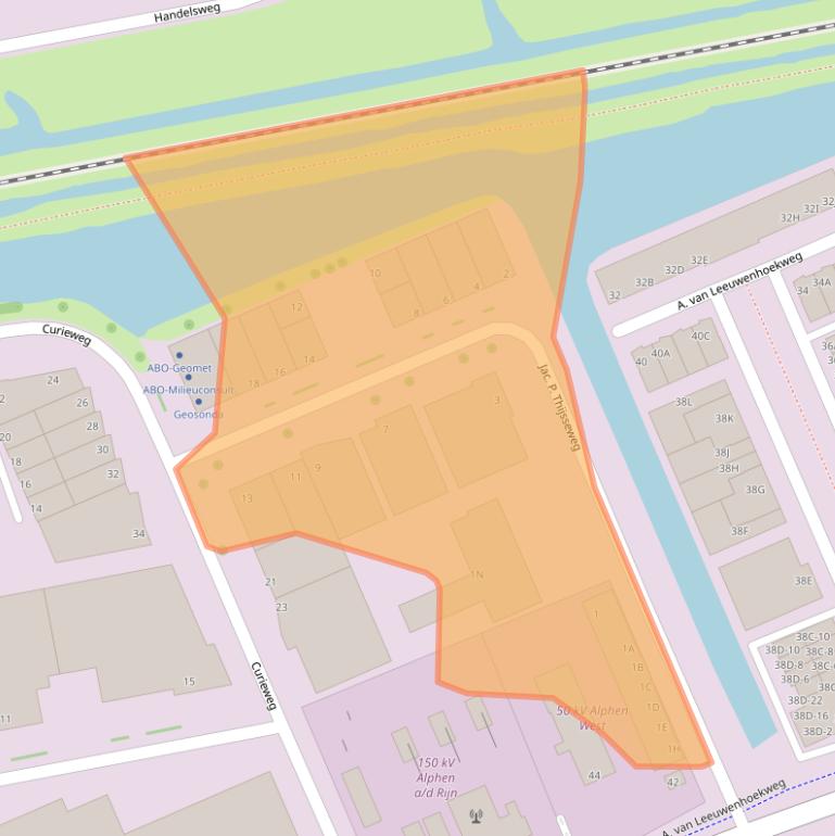 Kaart van postcodegebied 2408ER.