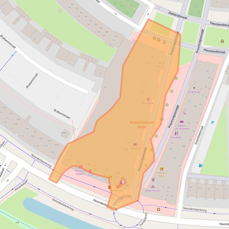 Kaart van postcodegebied 2408EV.