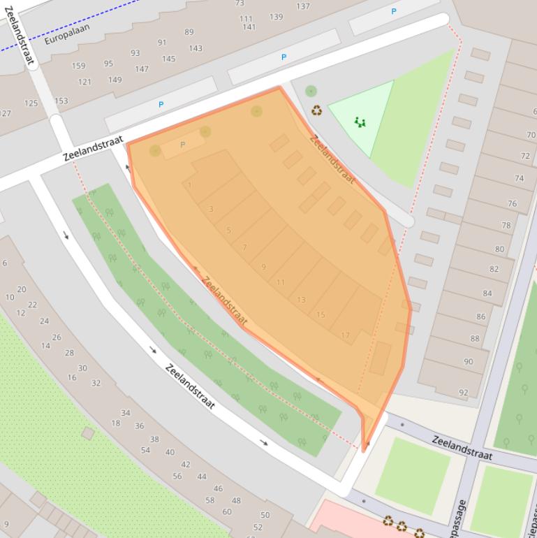 Kaart van postcodegebied 2408EZ.