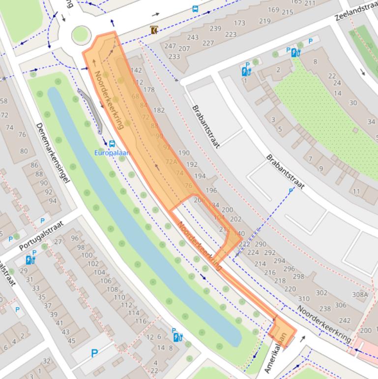 Kaart van postcodegebied 2408GB.