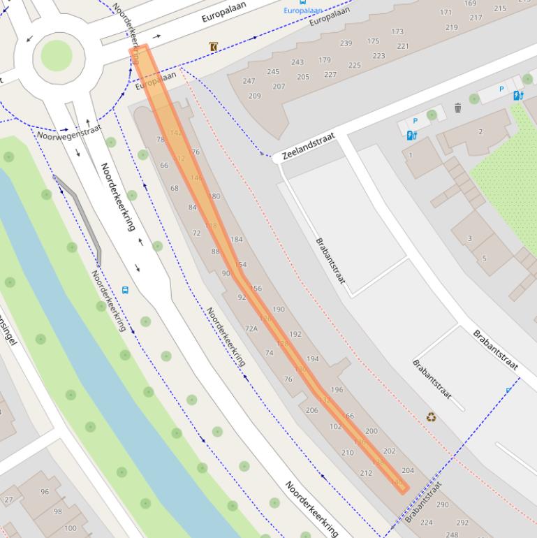 Kaart van postcodegebied 2408GC.