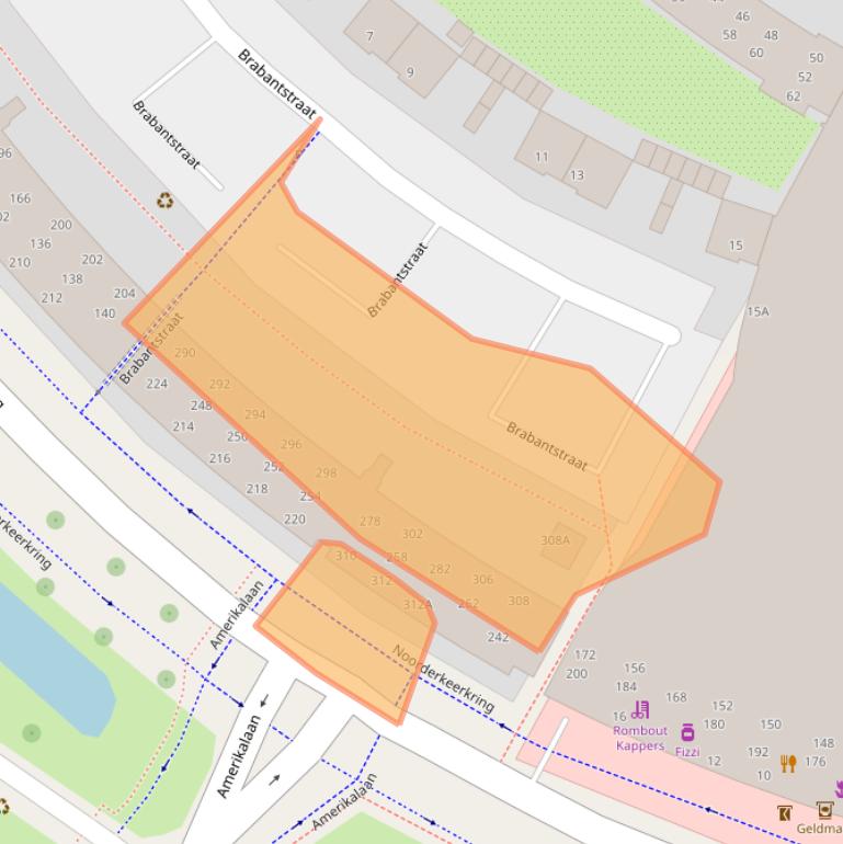 Kaart van postcodegebied 2408GG.