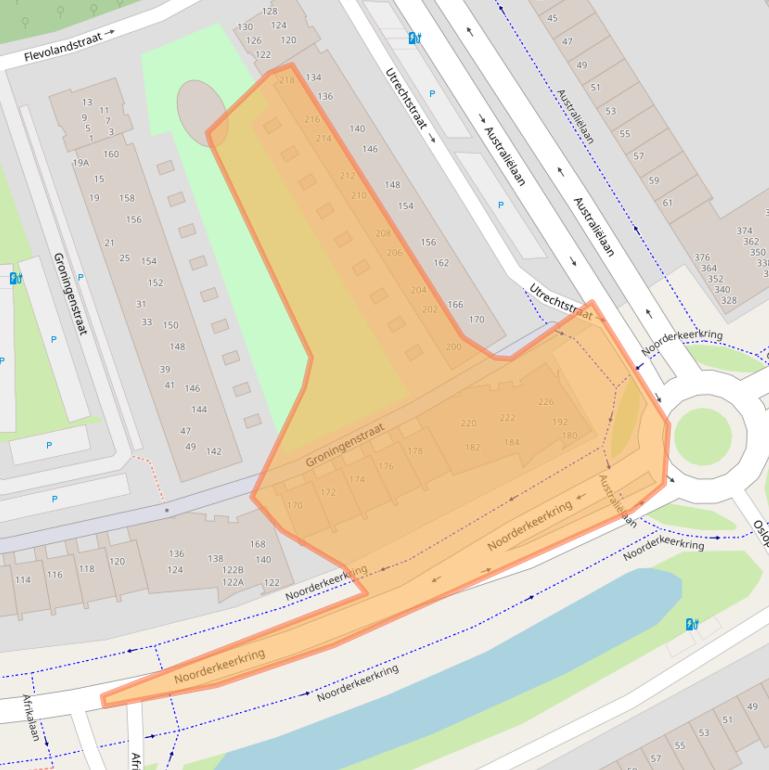 Kaart van postcodegebied 2408GP.