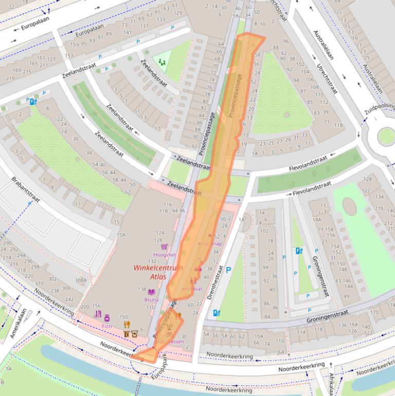 Kaart van postcodegebied 2408GT.