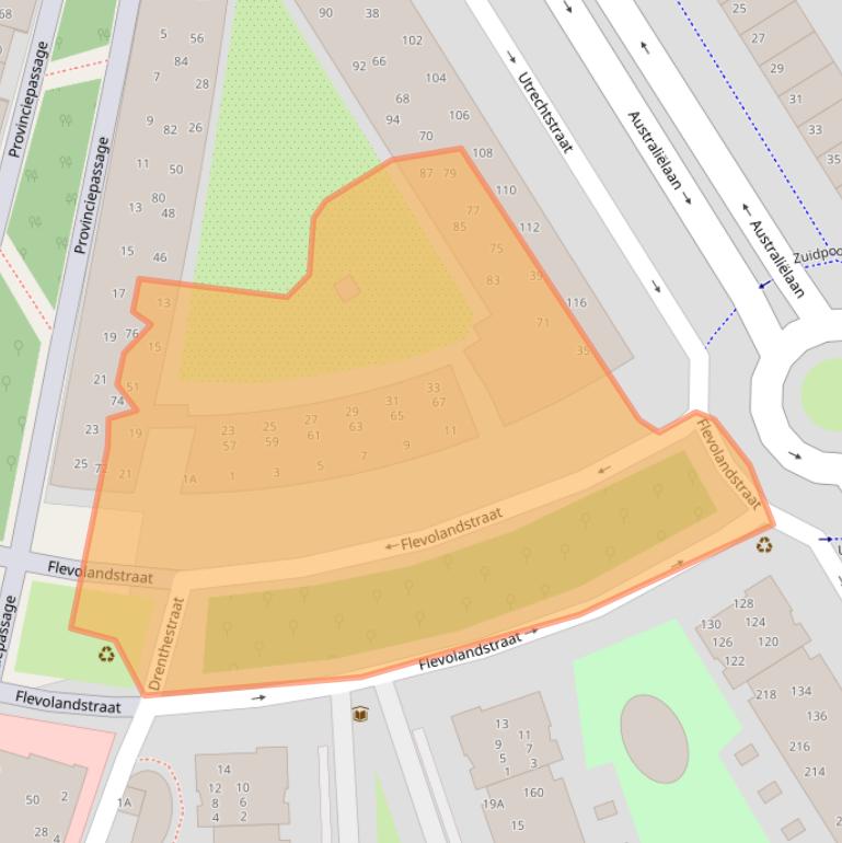 Kaart van postcodegebied 2408GW.