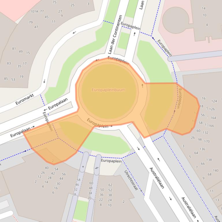 Kaart van postcodegebied 2408GX.