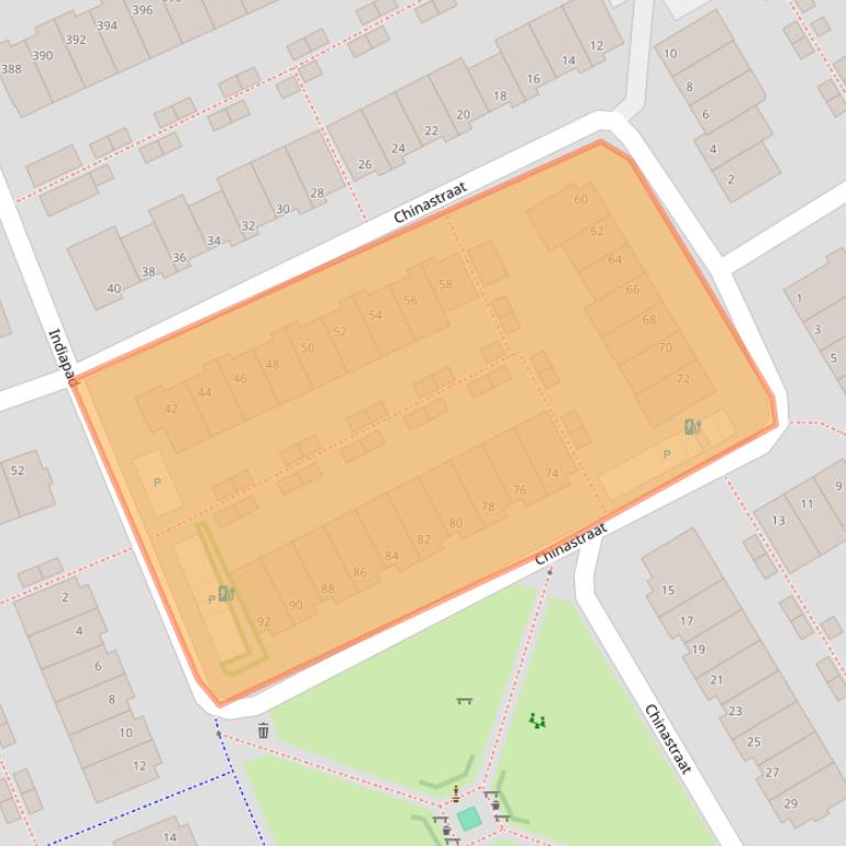 Kaart van postcodegebied 2408HE.