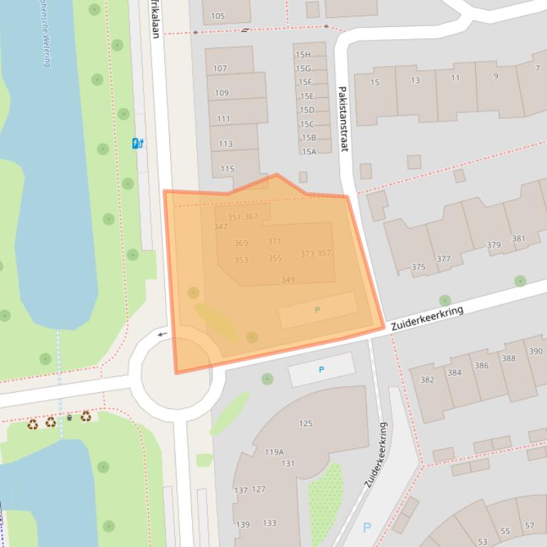 Kaart van postcodegebied 2408HP.