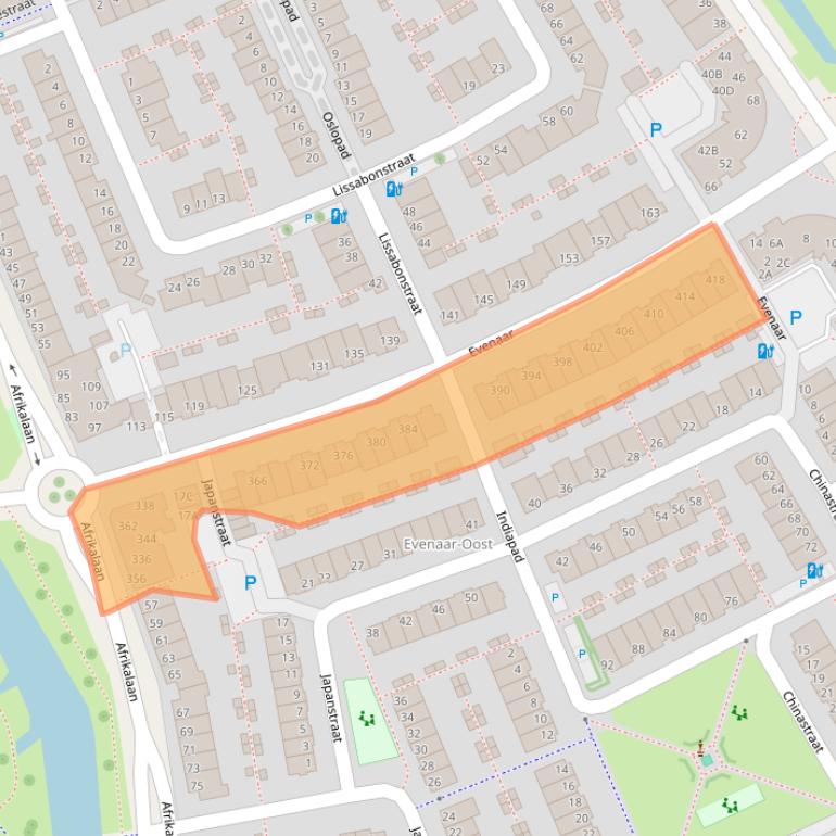 Kaart van postcodegebied 2408HR.