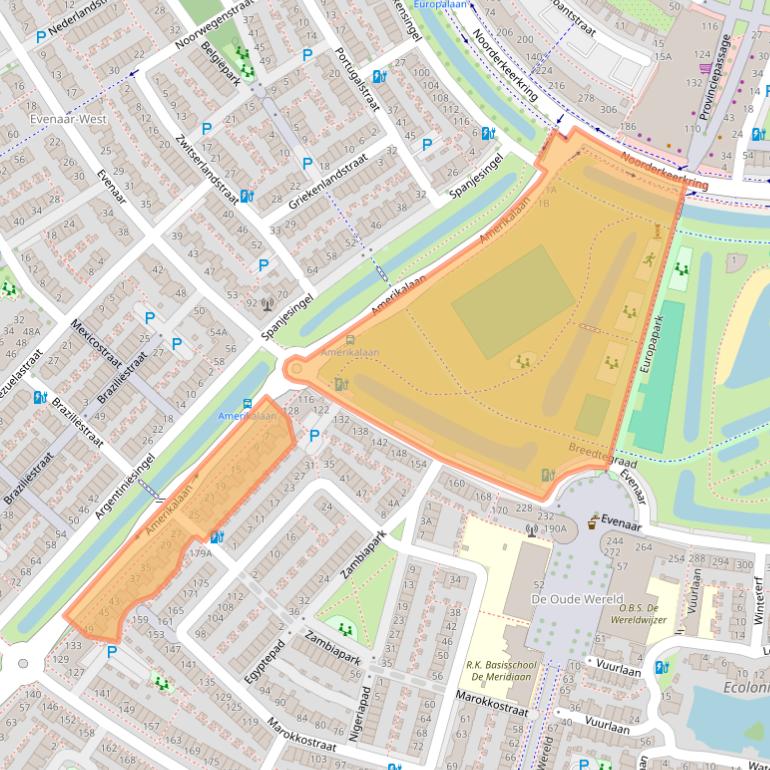 Kaart van postcodegebied 2408JA.