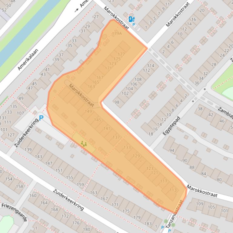 Kaart van postcodegebied 2408JE.