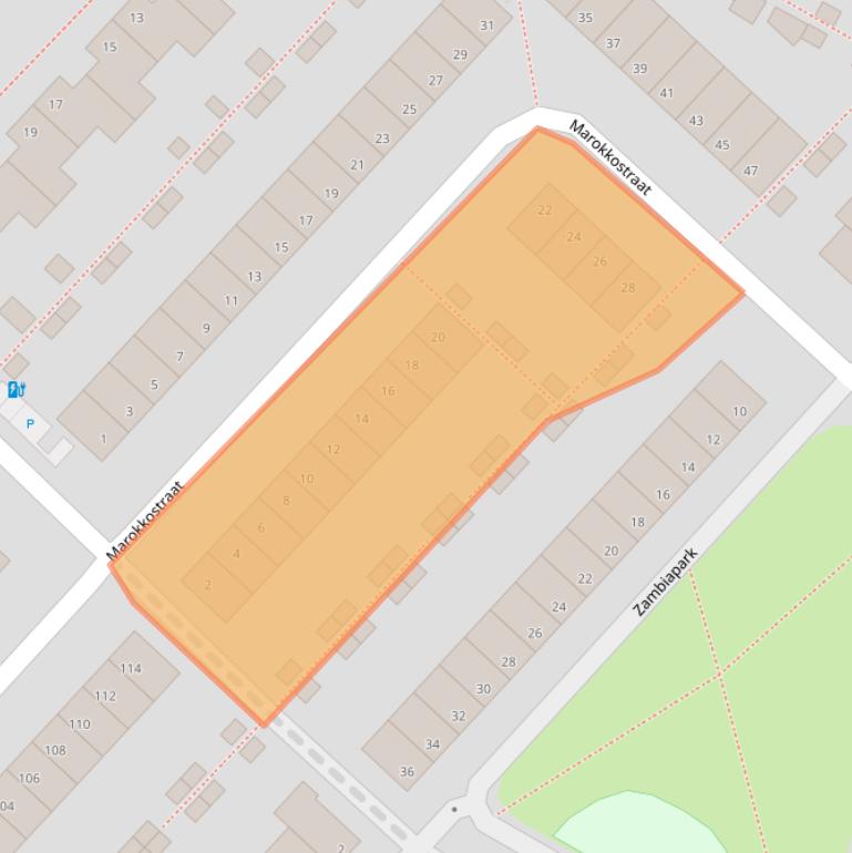 Kaart van postcodegebied 2408JG.