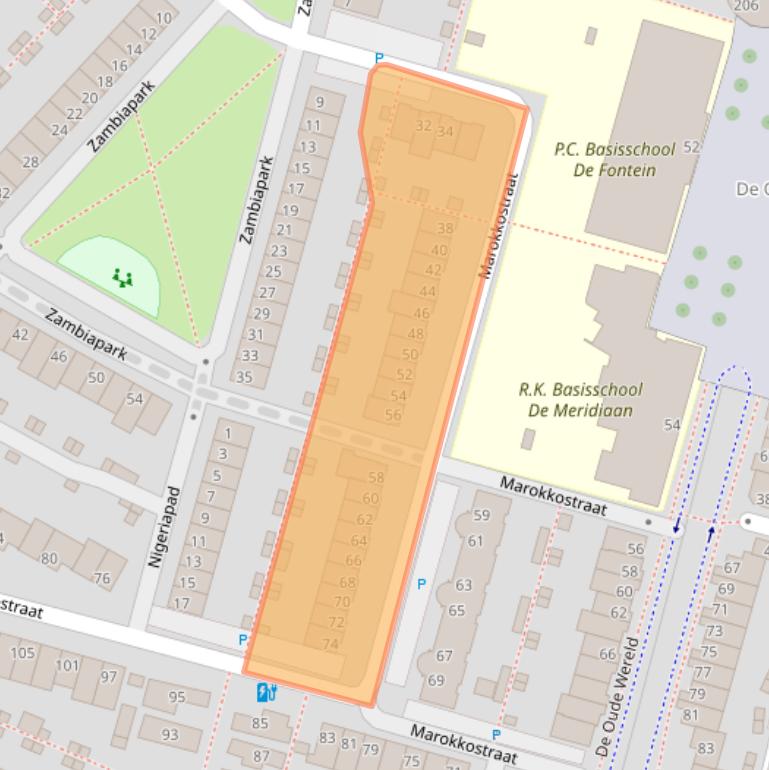 Kaart van postcodegebied 2408JH.