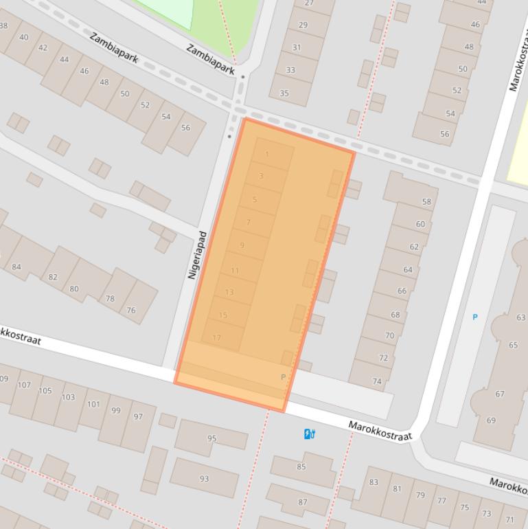 Kaart van postcodegebied 2408JM.