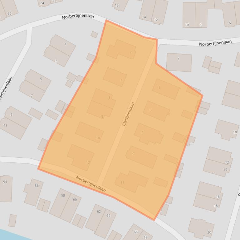 Kaart van postcodegebied 2408KG.