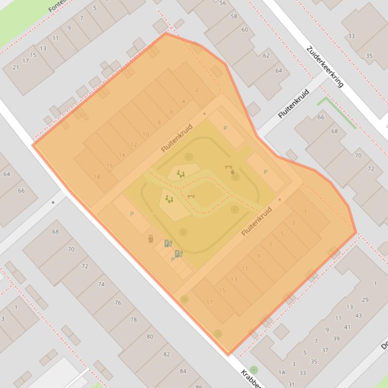 Kaart van postcodegebied 2408LB.
