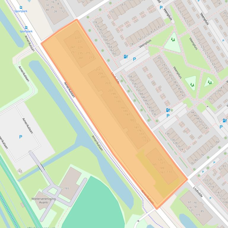 Kaart van postcodegebied 2408LE.