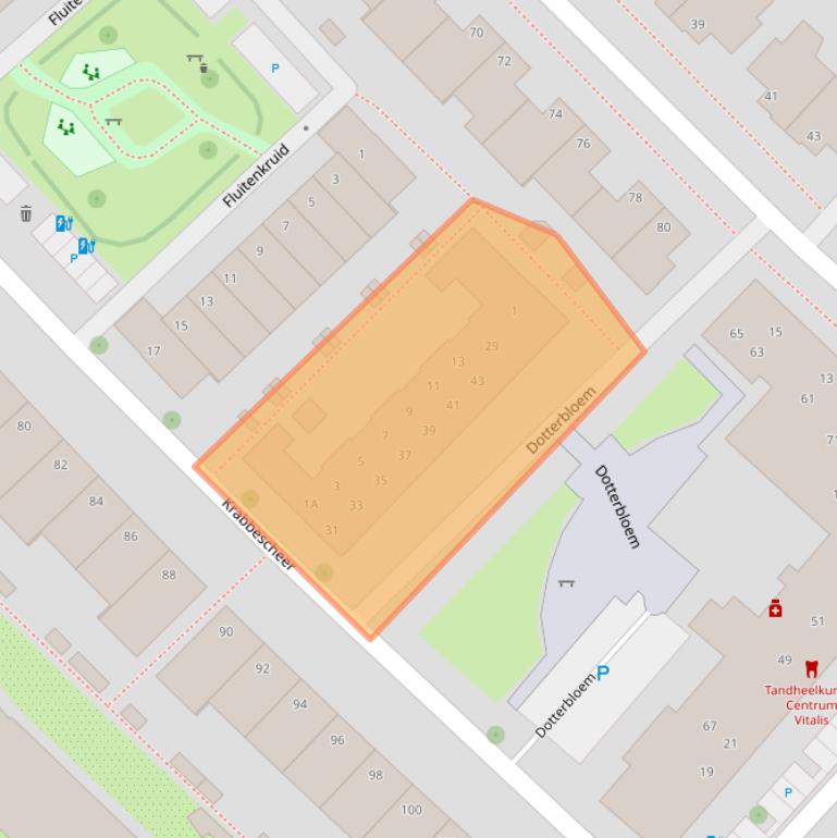 Kaart van postcodegebied 2408LH.